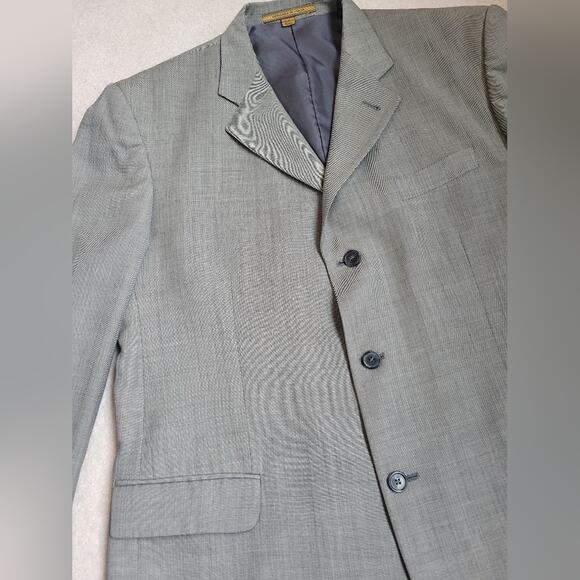 Giorgio Cosani Cashmere Wool Blend Jacket Size 44R Light Gray - Picture 3 of 10